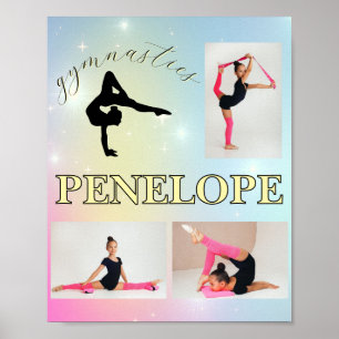 Turnpastell-Regenbogenverlauf 3 Foto individuell Poster