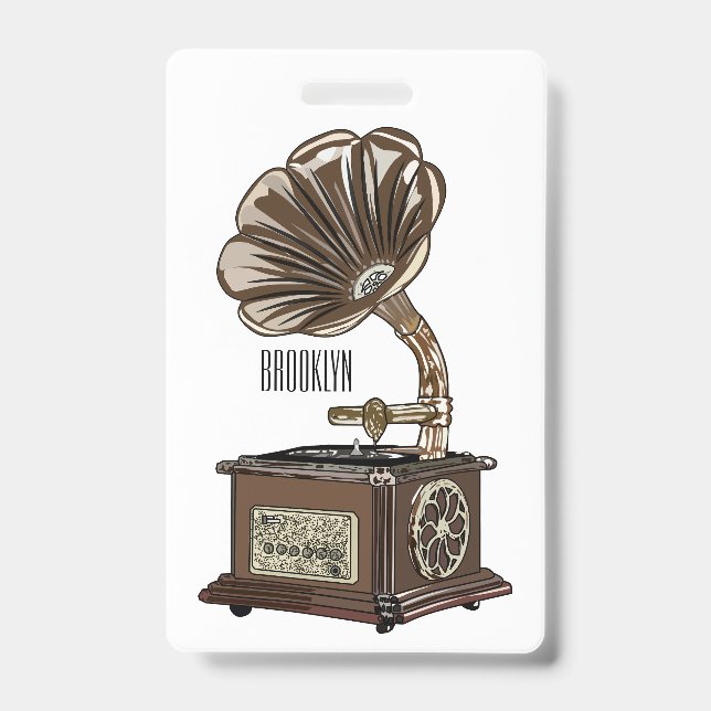 Turntable Cartoon Ausweis (Vorderseite)