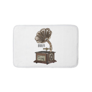 Turntable Cartoon Badematte