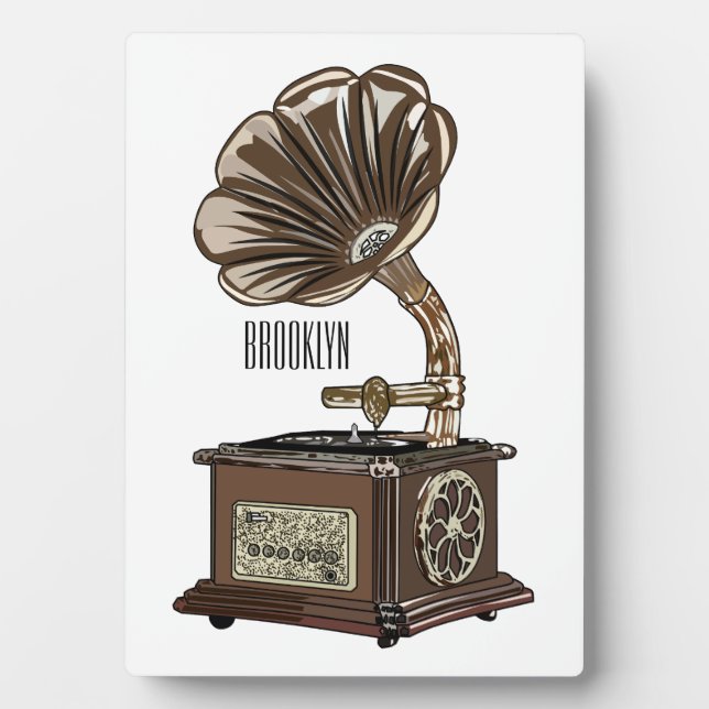 Turntable Cartoon Fotoplatte (Vorderseite)