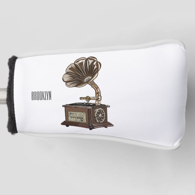 Turntable Cartoon Golf Headcover (Vorderseite)