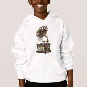 Turntable Cartoon Hoodie