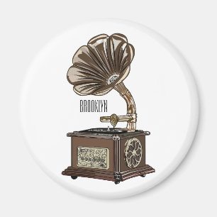 Turntable Cartoon Magnet