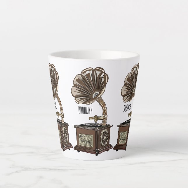 Turntable Cartoon Milchtasse (Vorderseite)