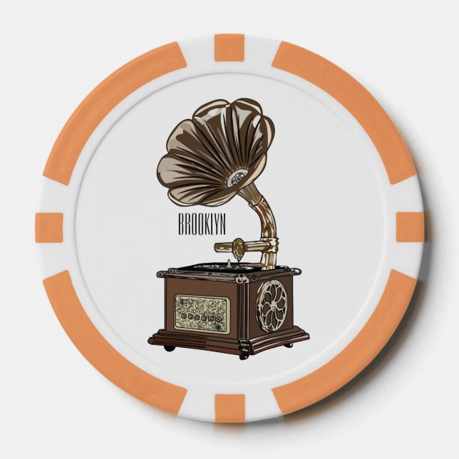 Turntable Cartoon Pokerchips (Vorderseite)