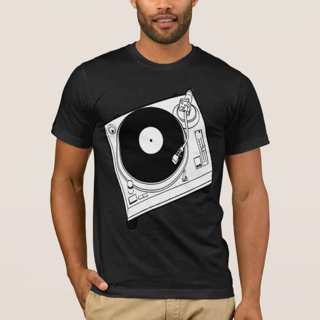 Turntable-DJ-T-Shirt T-Shirt (Vorderseite)