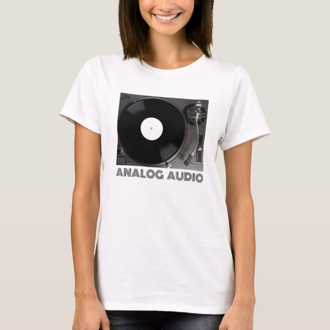 Turntable für Audiophile T-Shirt (Vorderseite)