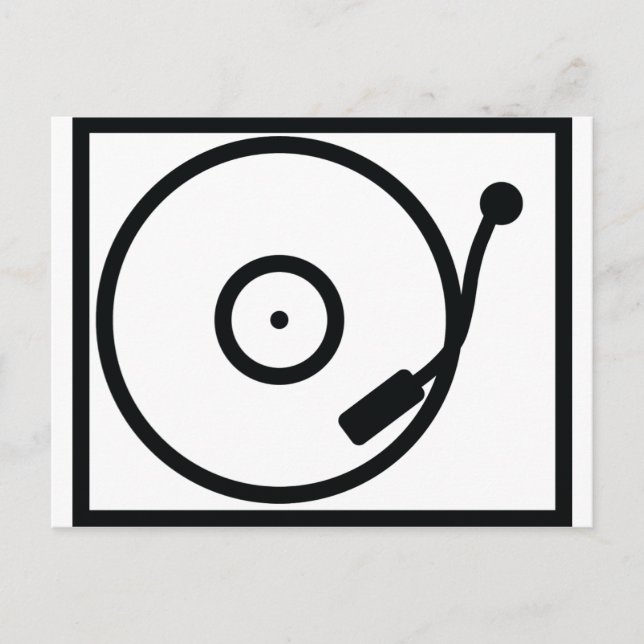 Turntable Postkarte (Vorderseite)
