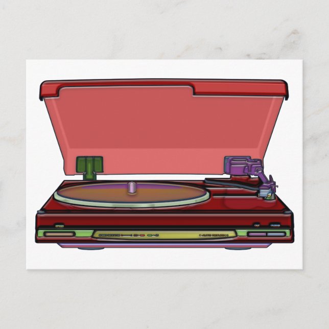 Turntable Postkarte (Vorderseite)