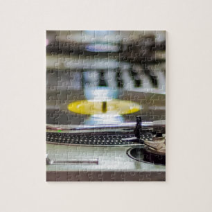Turntable-Rekordvinylmusik-Ton-Retro Vintages Puzzle