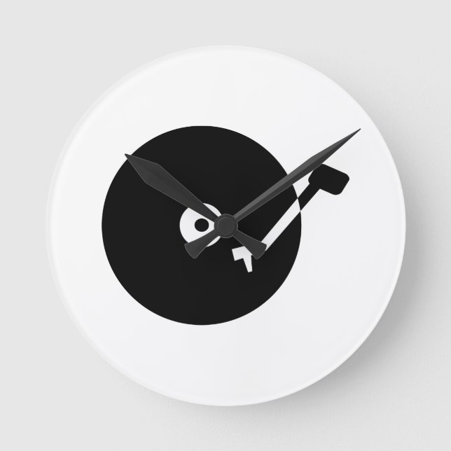 Turntable Runde Wanduhr (Vorderseite)
