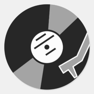 Turntable Runder Aufkleber