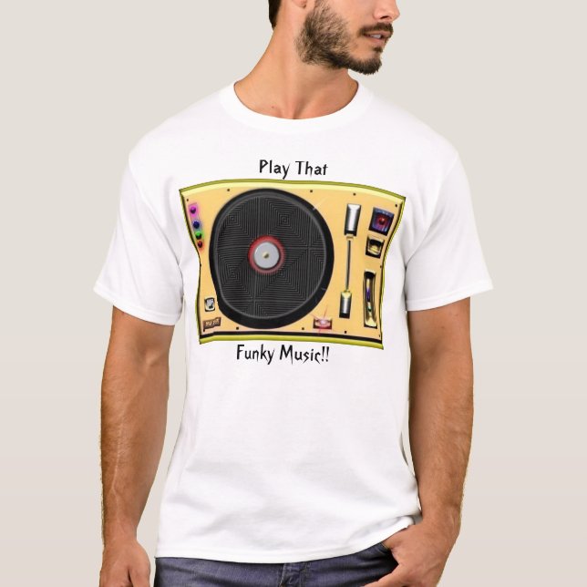 Turntable "T " T-Shirt (Vorderseite)
