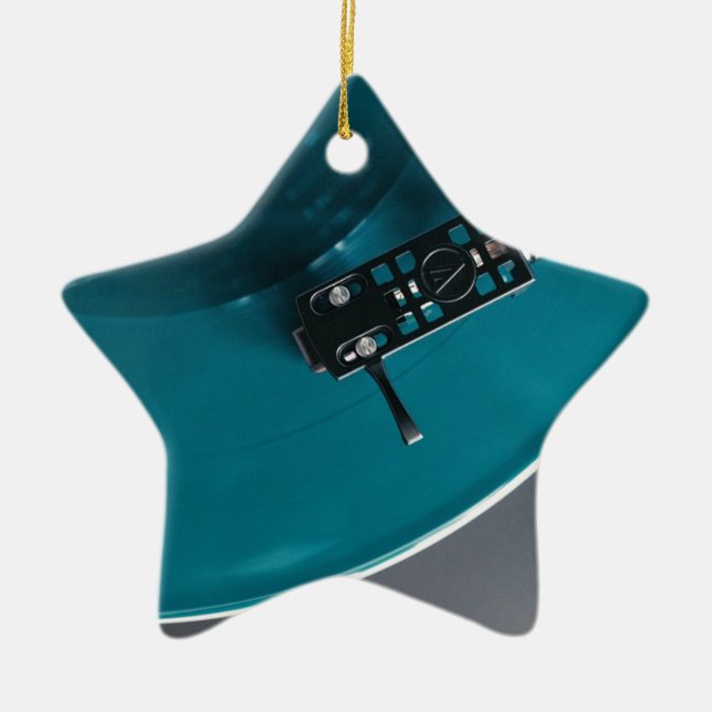 Turntable Vinyl Record Album Music Keramikornament (Vorne)