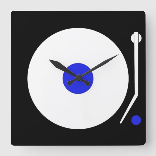 Turntable-Wand-Uhr Quadratische Wanduhr (Vorderseite)