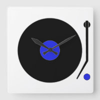 Turntable-Wand-Uhr