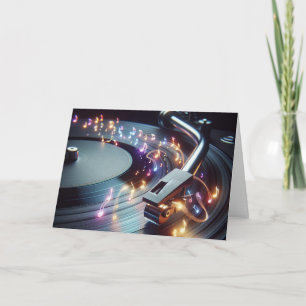 Turntable zum Geburtstag Karte