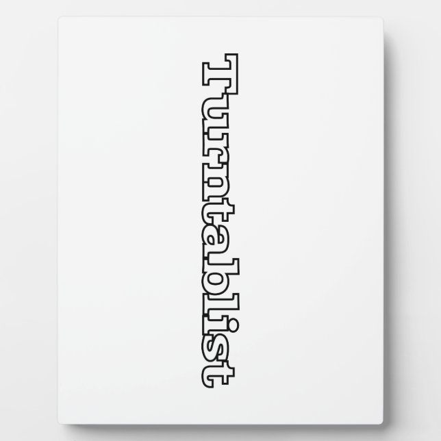 Turntablist Fotoplatte (Vorderseite)