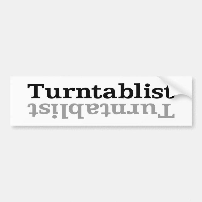 Turntablist ʇ sıklamʇɹ n autoaufkleber (Vorne)