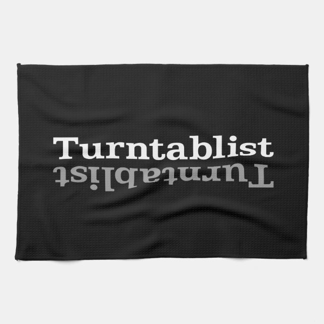 Turntablist ʇ sıklamʇɹ n handtuch (Horizontal)