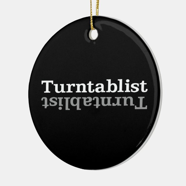 Turntablist ʇ sıklamʇɹ n keramik ornament (Links)