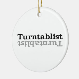 Turntablist ʇ sıklamʇɹ n keramikornament