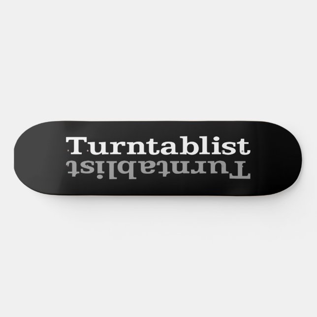Turntablist ʇ sıklamʇɹ n skateboard (Horizontal)