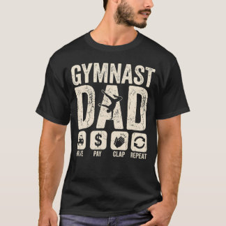 Turnübungs-Vater Lustig Fahren Zahlen Klatschen Wi T-Shirt