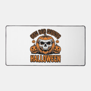 Turnvater Halloween Vintage Kürbis Schädel_1 Schreibtischunterlage