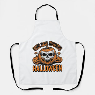 Turnvater Halloween Vintage Kürbis Schädel_1 Schürze