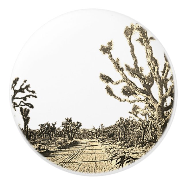 TÜRPULL ÖFFNET STRASSENDESIGN KERAMIKKNAUF (Vorderseite)