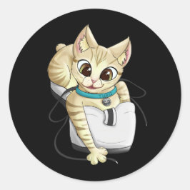 Turq Classic Round Aufkleber