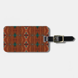 Turq & Coral Ikat Gepäckanhänger