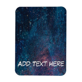 Turqouise Galaxy Paint Glitzern Magnet