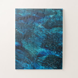 Turqouise Galaxy Paint Glitzern Puzzle