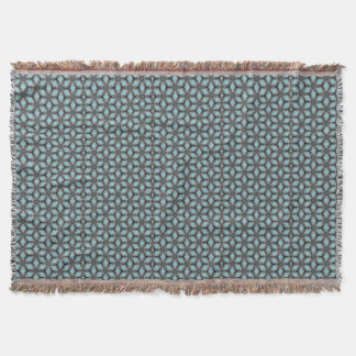 Turqouise Grau Blume Muster Moderne Decke