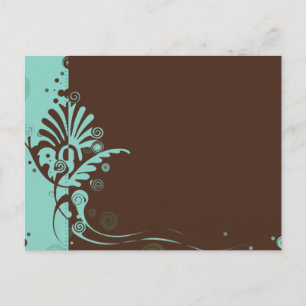 Turqouise Swirl Postkarte