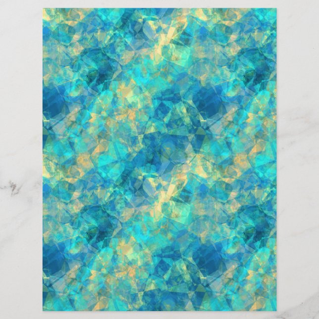 Turquise Crumpled Textur (Vorderseite)