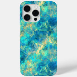 Turquise Crumpled Textur iPhone 15 Pro Max Hülle
