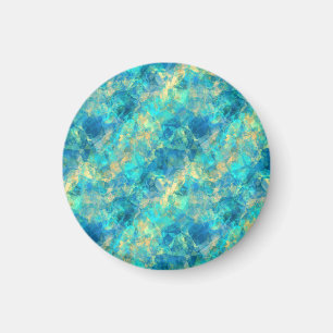 Turquise Crumpled Textur Magnet