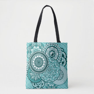 Turquise Mandala-Tasche
