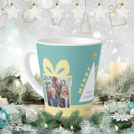 Turquoise 2 Photo Minimalist Keepsake Milchtasse
