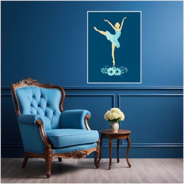 Turquoise Ballerina Poster (Von Creator hochgeladen)