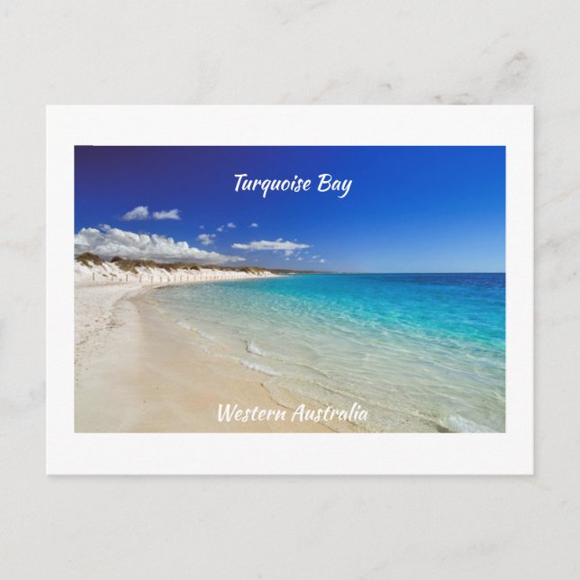 Turquoise Bay, Western Australia Postkarte (Vorderseite)