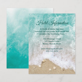 Turquoise Beach Waves Bat Mitzvah Hotel Info Einladung