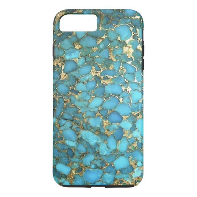 "Turquoise Blue Phone Case" Case-Mate iPhone Hülle (Rückseite)