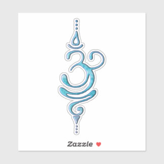 Turquoise Breathe  Aufkleber