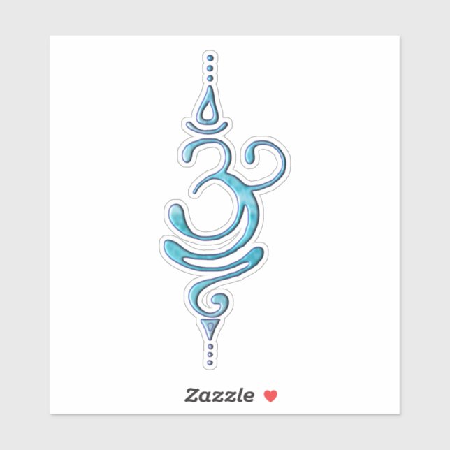 Turquoise Breathe  Aufkleber (Blatt)