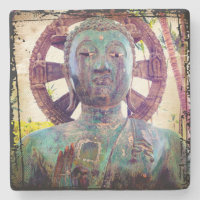 Turquoise Buddha Head Foto Antique Tropical Bold
