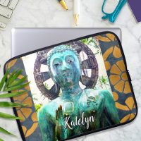 Turquoise Buddha Statue Gold Mosaik Individuelle N